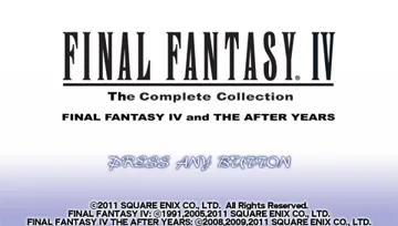 Final Fantasy 4 - The Complete Collection (EU) screen shot title